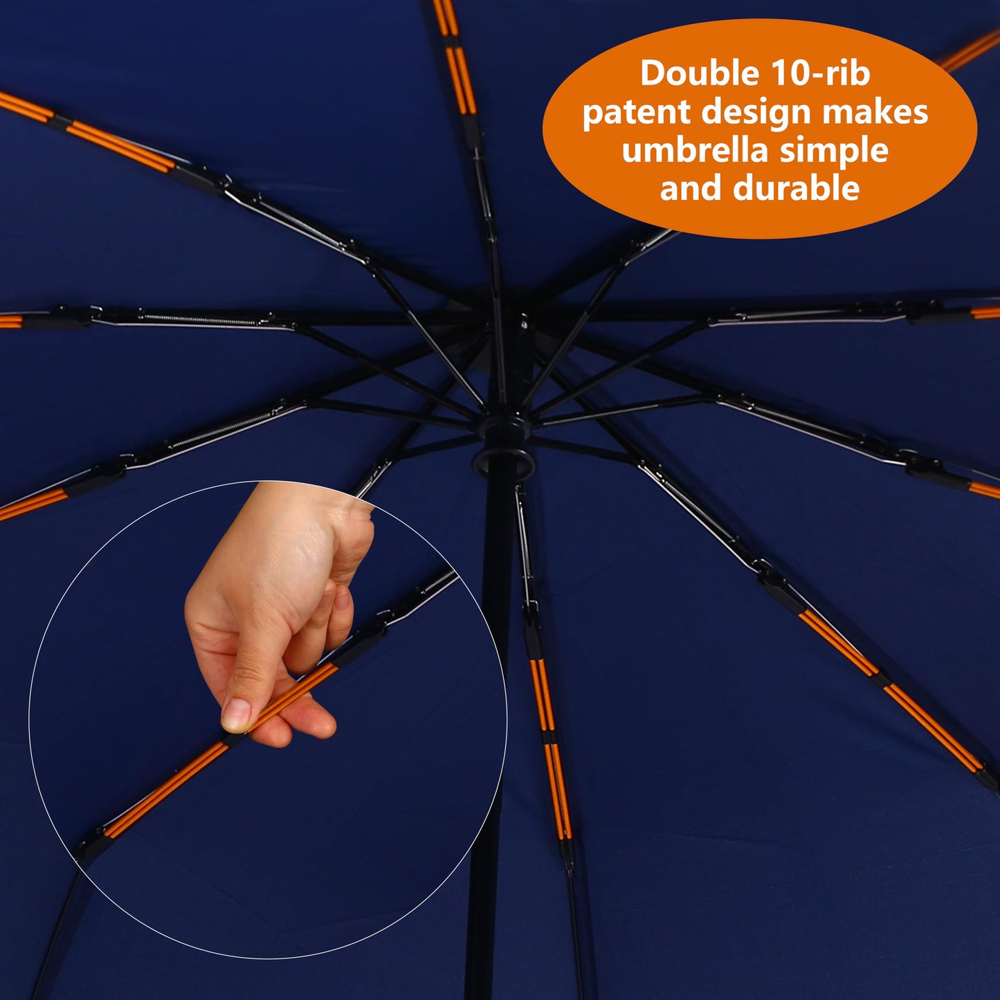 Compact Travel Umbrella - Windproof and Automatic