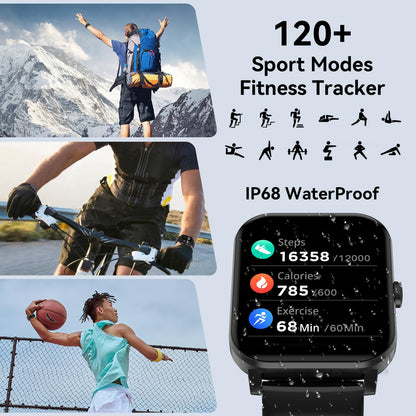 Smart Watch IP68 Fitness Tracker for Android iOS