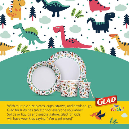 20 Count Glad Dinosaur Paper Drinking Cups