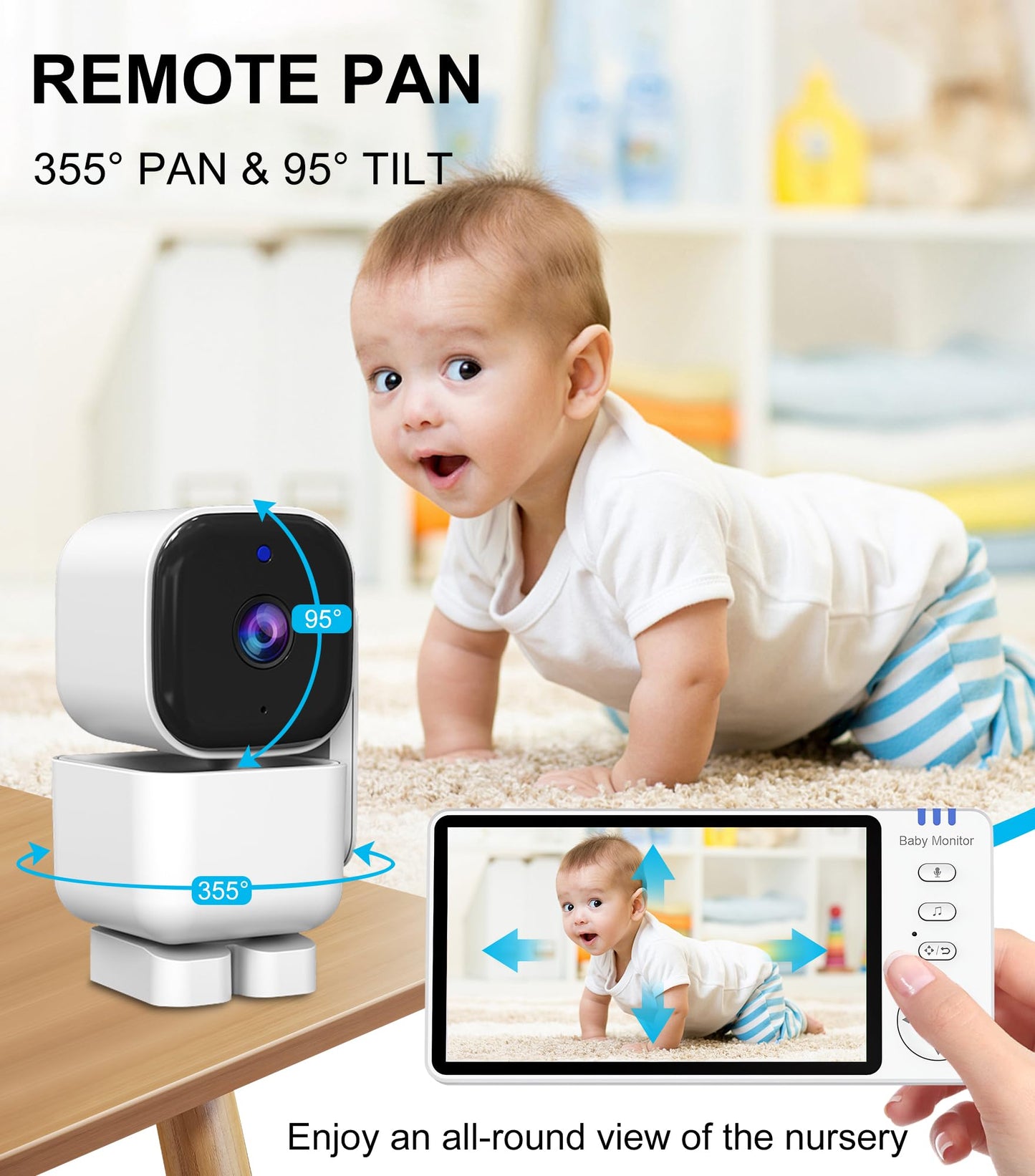 Baby Monitor with 720 HD Camera and Audio