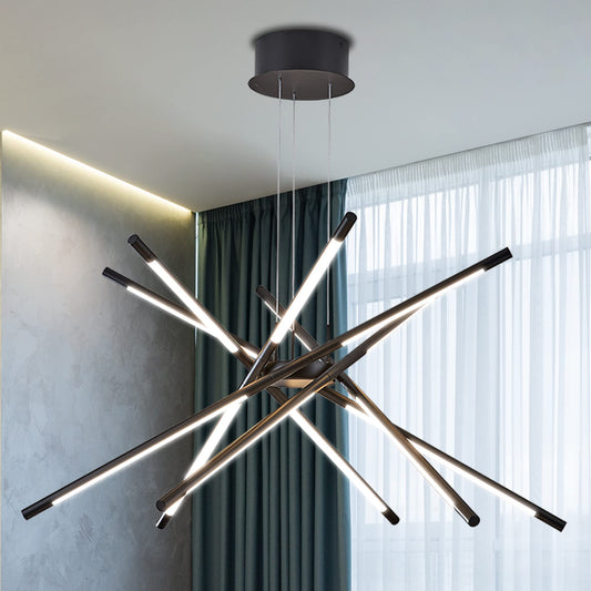 Dimmable Black Sputnik Ceiling Light Fixture