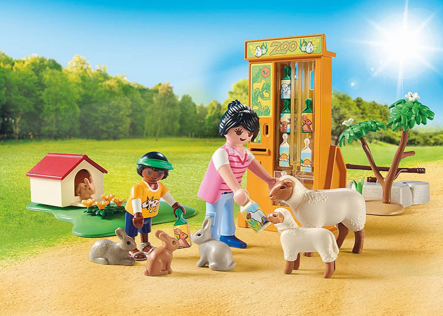 Playmobil Petting Zoo Animal Playset for Kids