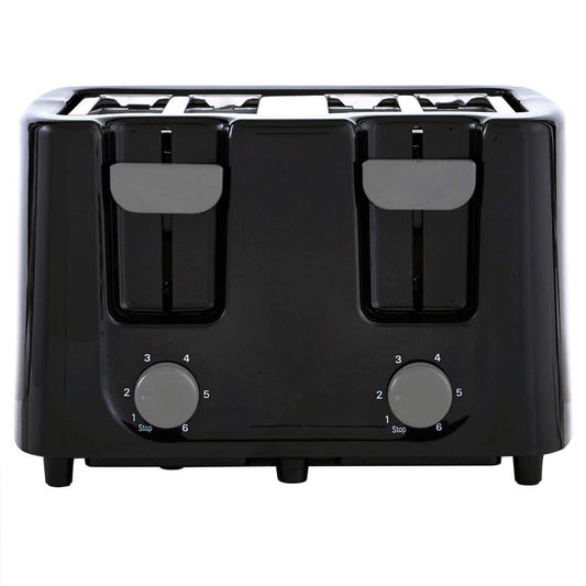 Continental Electric CE-TT029 Toaster, 4 Slice,Cool Touch, Black