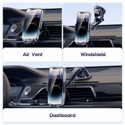 Eyemay Car Phone Holder Mount - [ Bumpy Roads Friendly ] Phone Mount for Car Dashboard Windshield Air Vent 3 in 1, Hand Free Mount for iPhone 14 13 12 Pro Max Samsung All Cell Phones