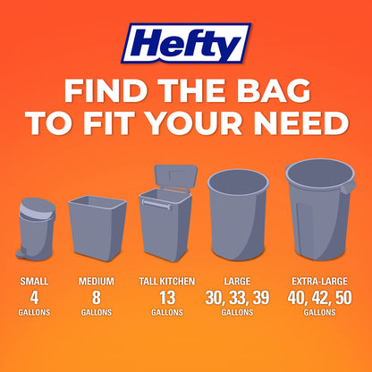 Hefty Ocean Water Scent 4 Gallon Trash Bags