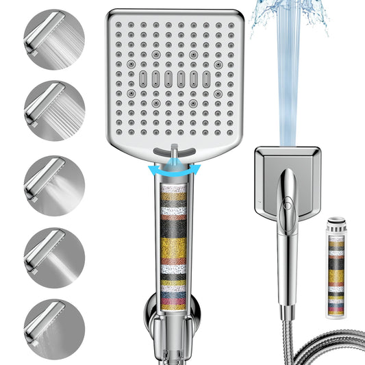 High Pressure Handheld Shower Head with Filters