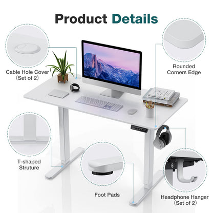 Electric Adjustable Standing Desk with Memory Controller