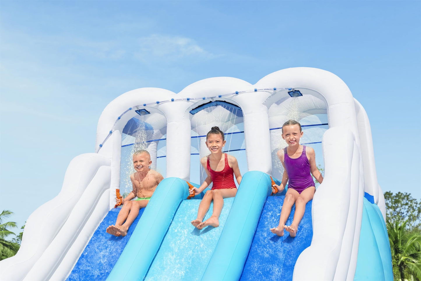 Bestway Inflatable Water Park with Triple Slide
