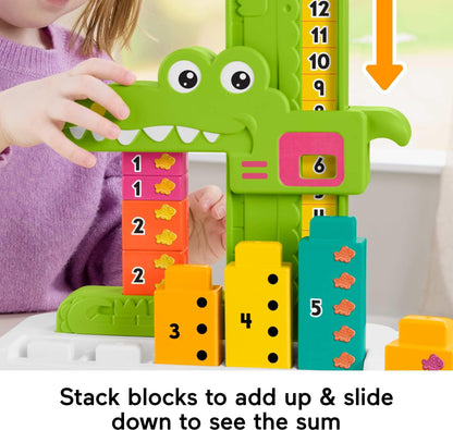 Fisher-Price Counting Alligator Stacking Blocks Toy