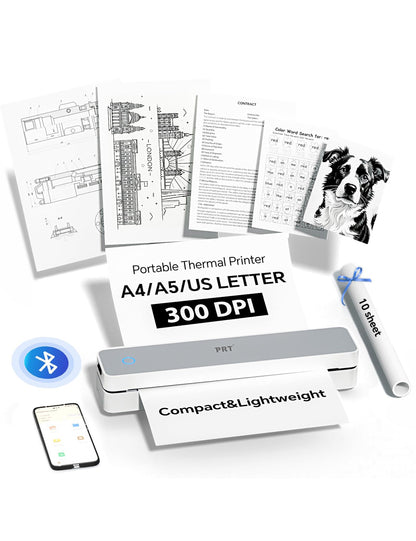 Wireless Portable Bluetooth Thermal Printer for Travel