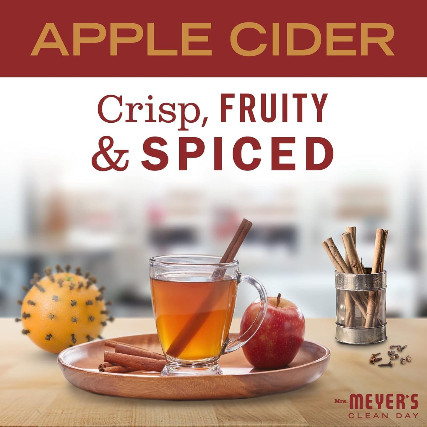 MRS. MEYER'S AIR FRESHENER, APPLE CIDER, 3-PACK