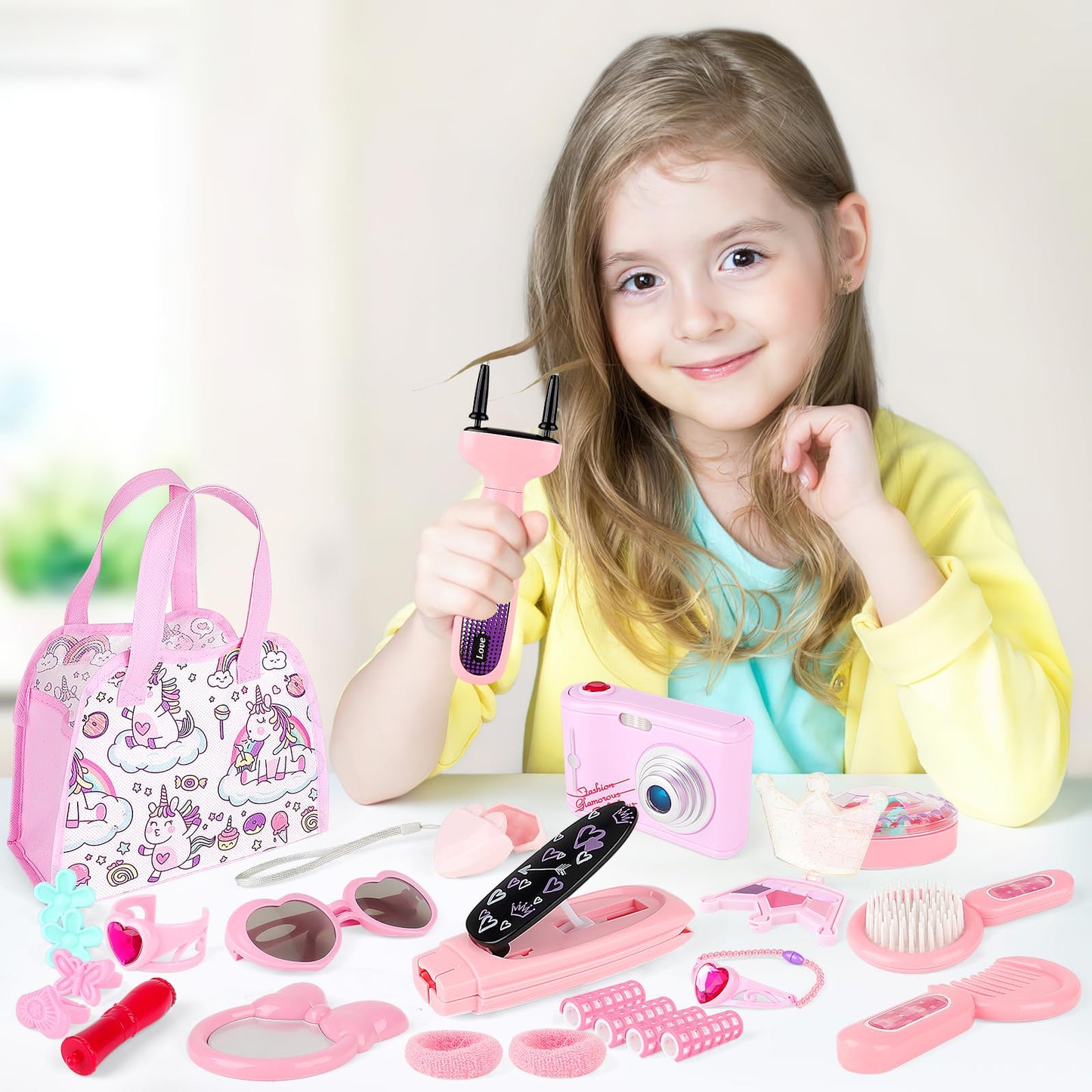 34PCS Kids Beauty Salon Toy Kit