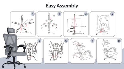 Ergonomic Mesh Office Chair with Lumbar Support
