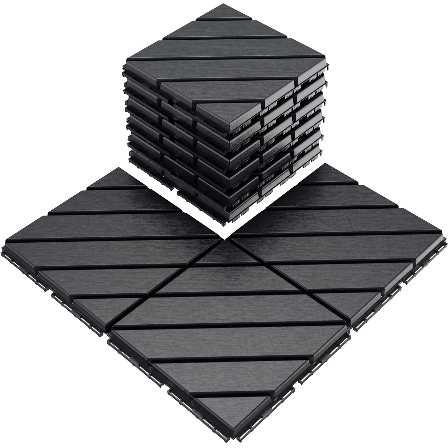VANCASTLE 12" x 12" Waterproof Outdoor Floor Tiles