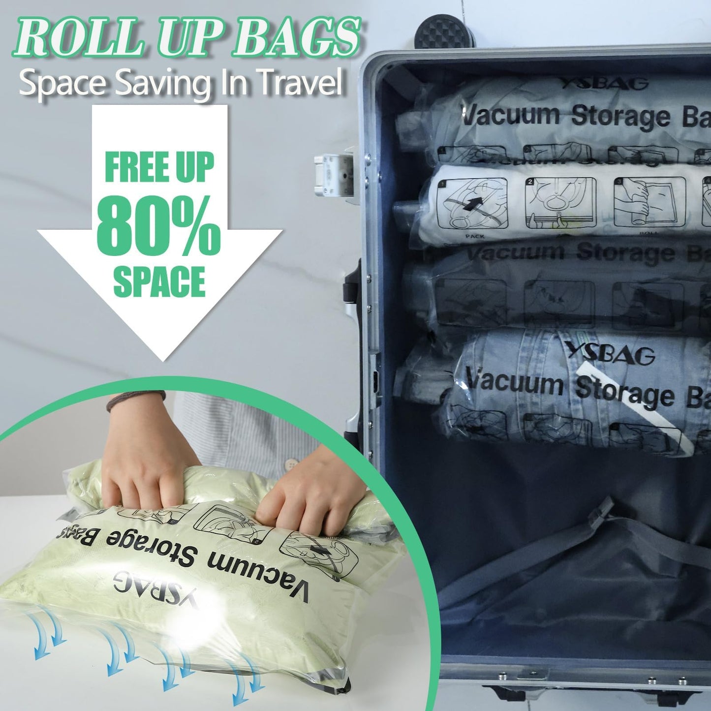 20 Pack Vacuum Seal Bags for Storage