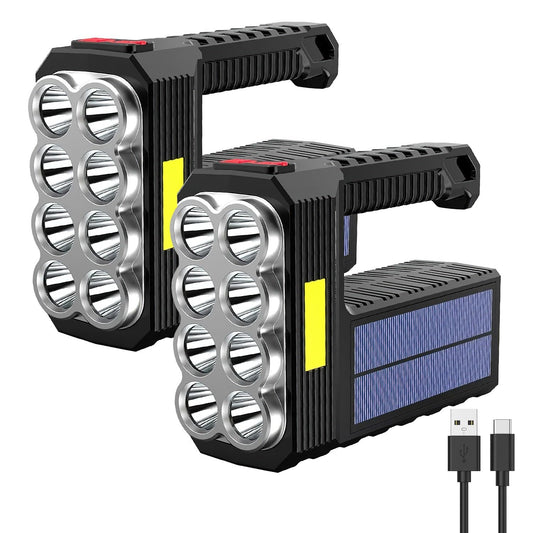 2 Pack Super Bright Rechargeable Flashlights