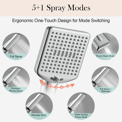 High Pressure Handheld Shower Head with Filters