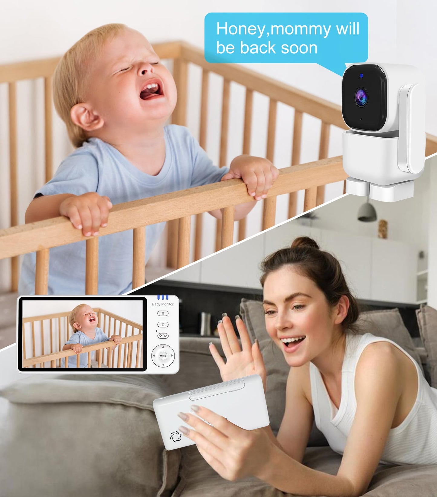 Baby Monitor with 720 HD Camera and Audio