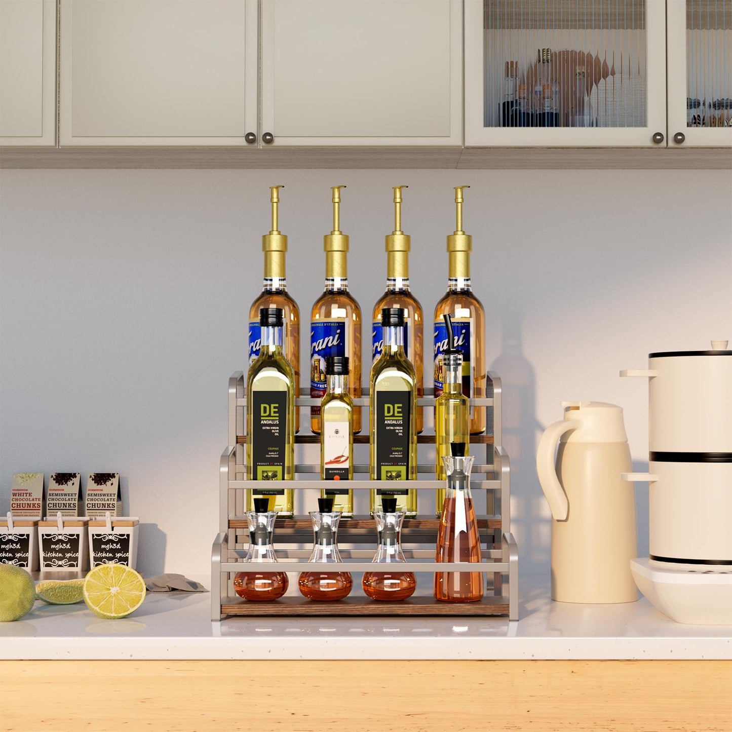 3-Tier Coffee Syrup Rack for Countertop Storage