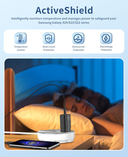 Type C Charger Fast Charging,2Pack 25W Super Fast USB C Charger Block with 6Ft USB C Cable Compatible with Samsung Galaxy S24 Ultra/S23/S22/S21/S20/Note 20/10,Pixel 6 5 4 Pro XL/iPhone 15 Series