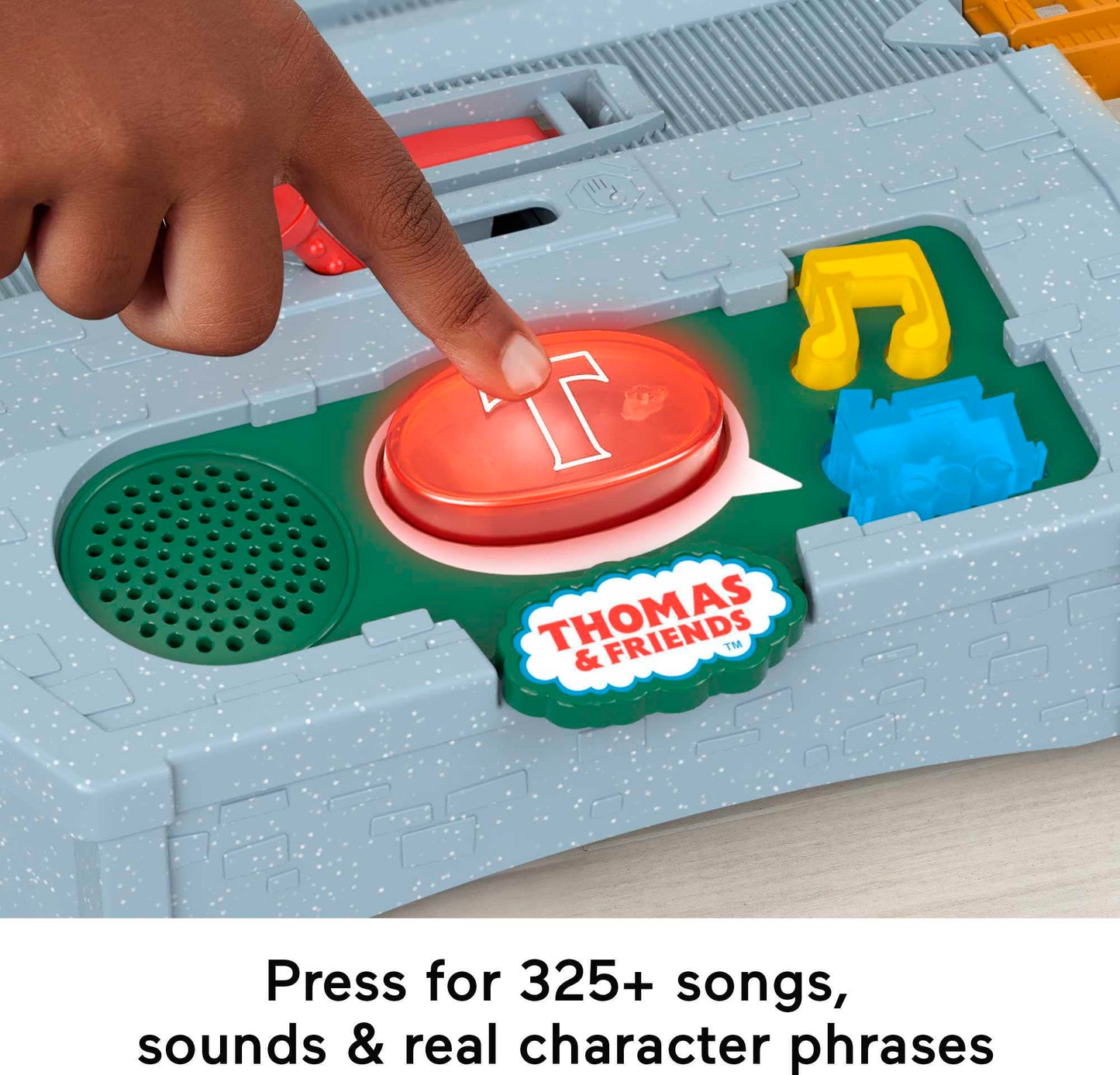 Thomas & Friends Motorized Toy Train Set, Talking Cranky Delivery with Track, Sounds & Phrases for Pretend Play Preschool Kids Ages 3+ Years