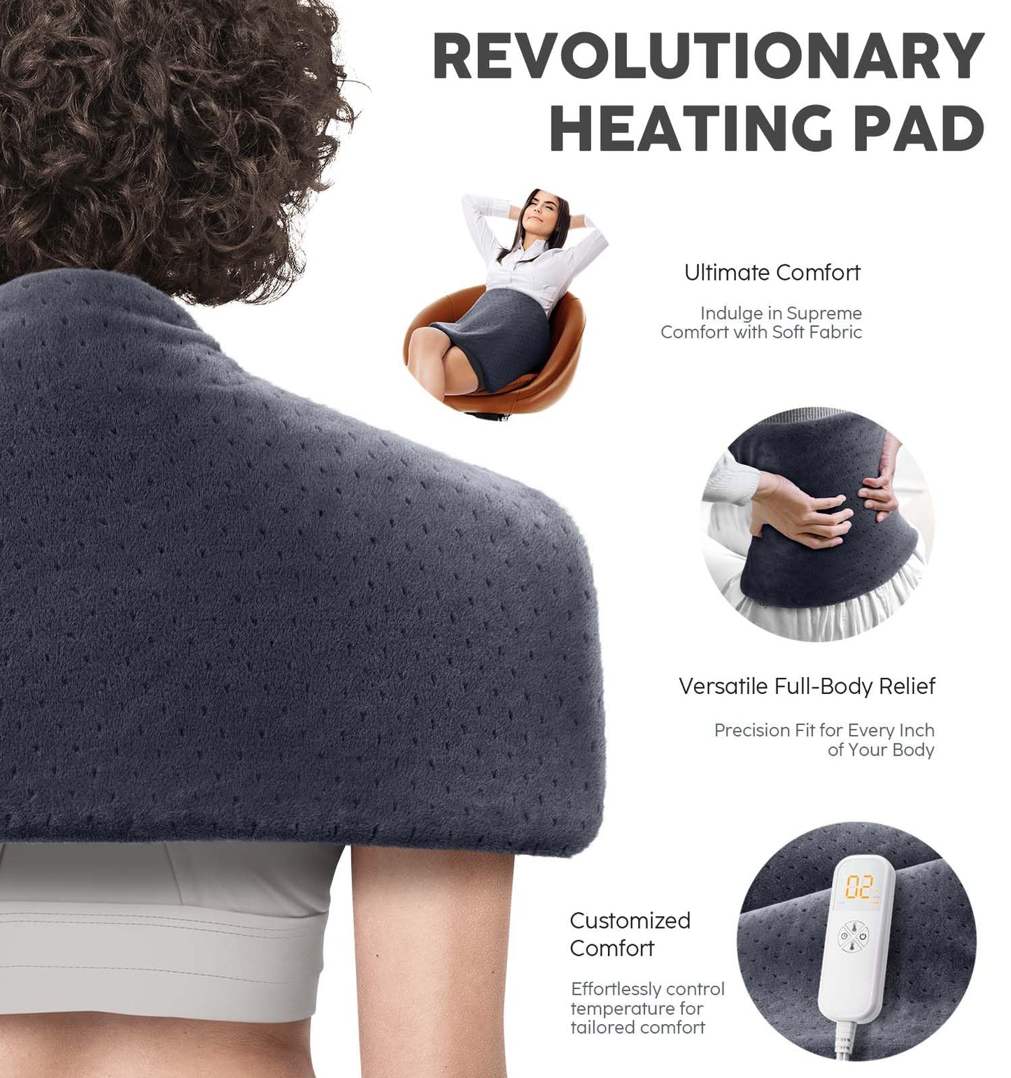 Electric Heating Pad For Back Pain Relief