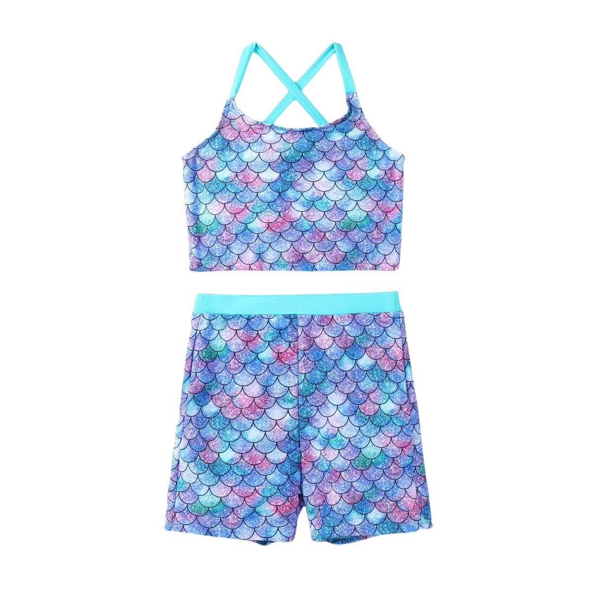 PATPAT Girls 2-Piece Tankini Swimsuit Set