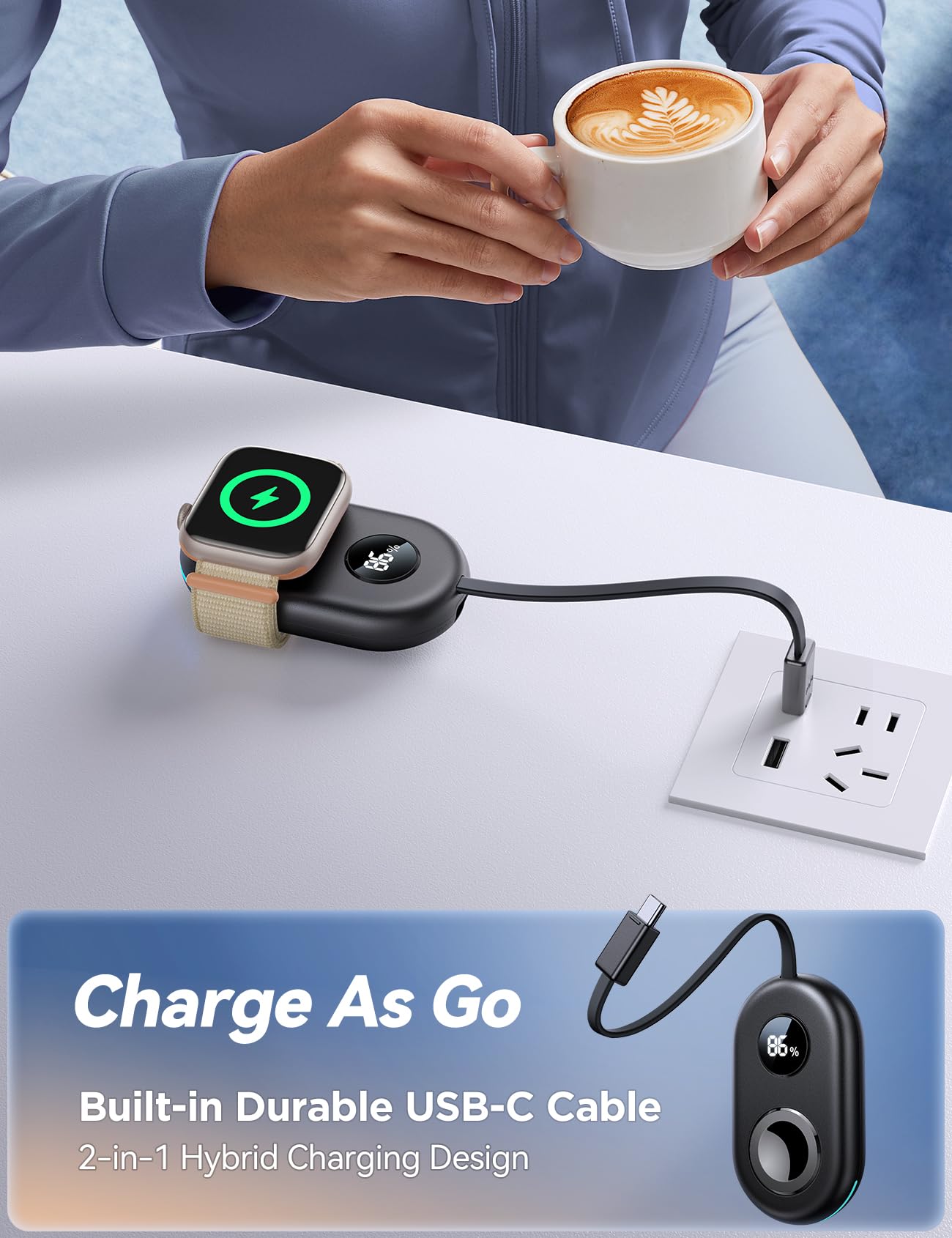 JOYROOM Portable Charger for Apple Watch 2500mAh
