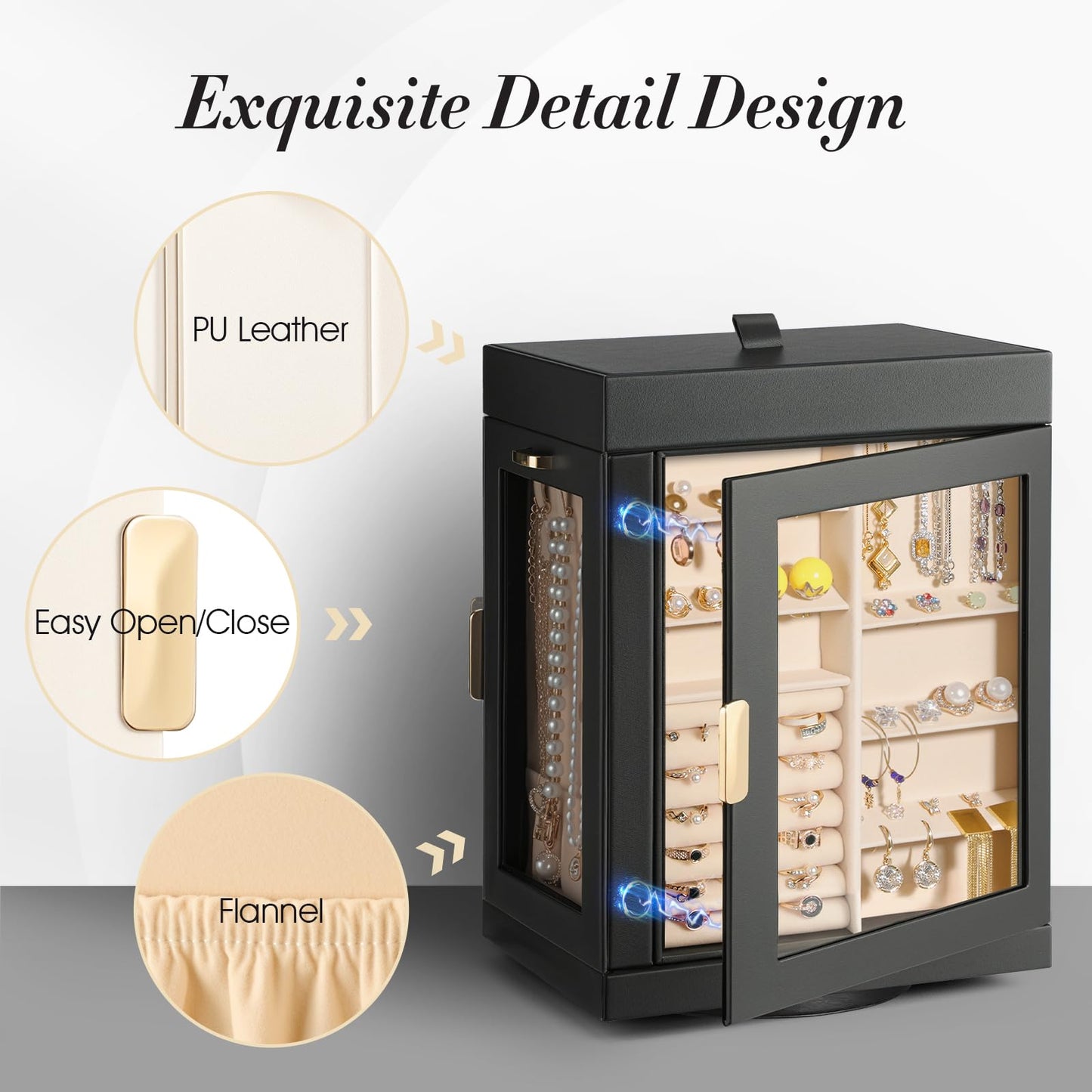 Rotating Jewelry Organizer for Women by TidyStash