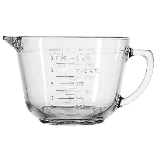 2 Quart Anchor Hocking Glass Mixing Bowl