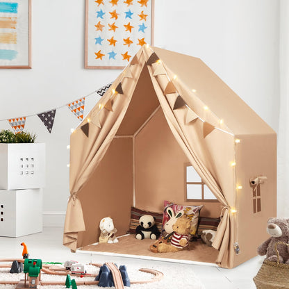 Kids Indoor Play Tent with LED Lights