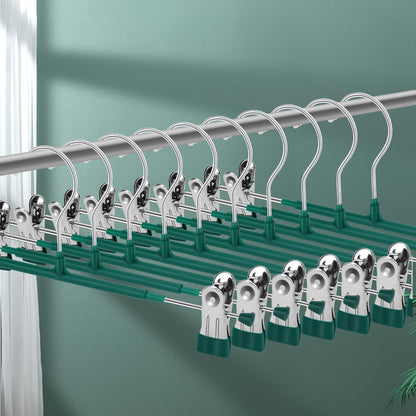 20 Pack Pants Hangers with Clips for Closet