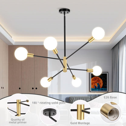 6-Light Sputnik Chandelier by CANMEIJIA