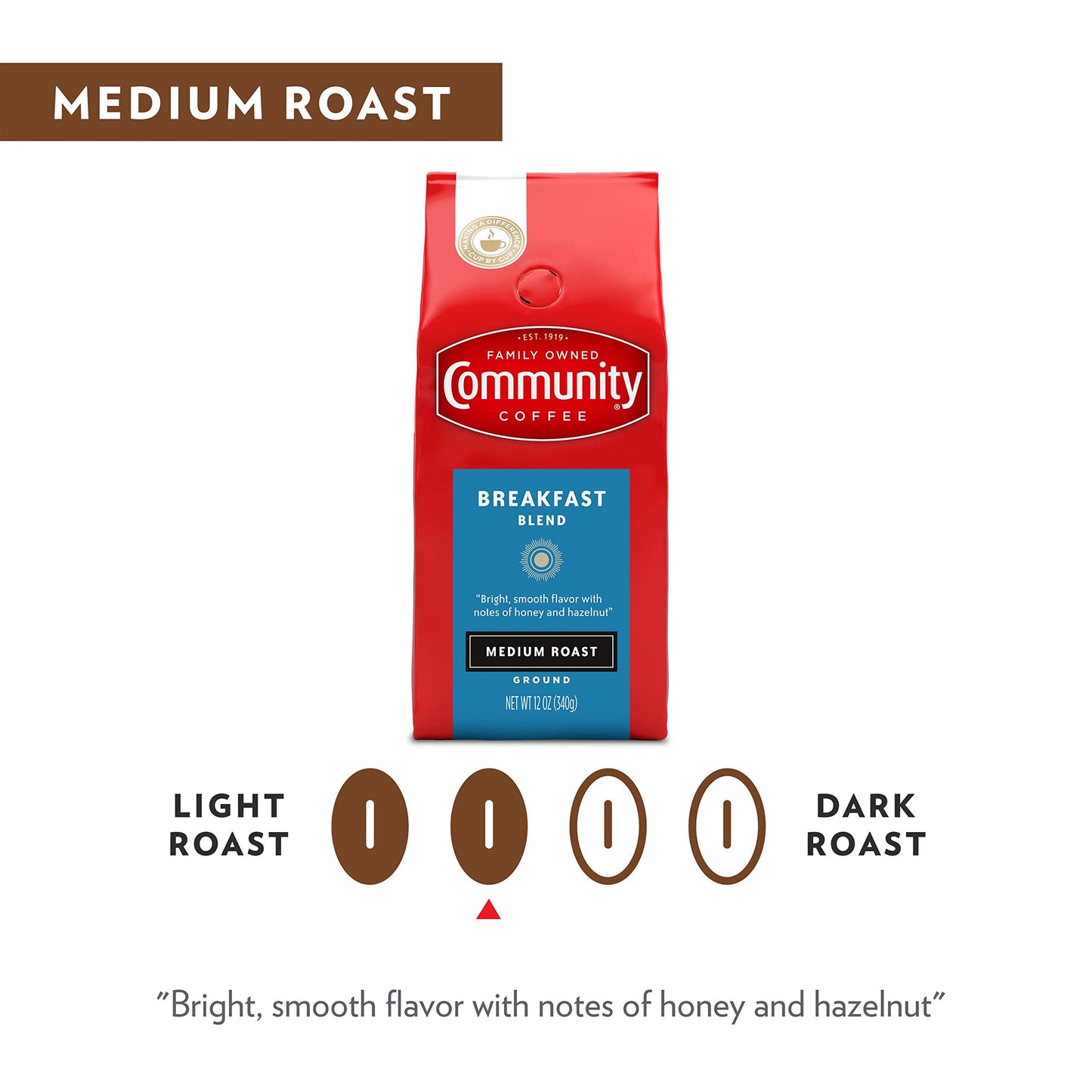 Community Coffee Breakfast Blend Medium Roast 72oz