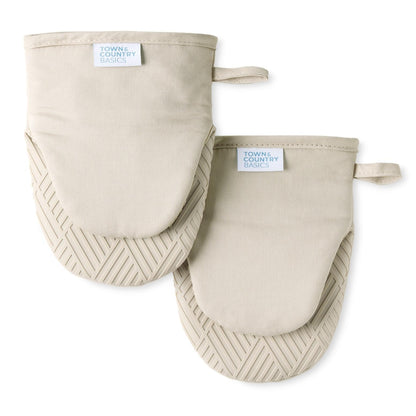 TOWN & COUNTRY BASICS Silicone Mini Oven Mitt Set