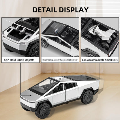 Diecast Cyber Truck Toy with Lights and Sounds