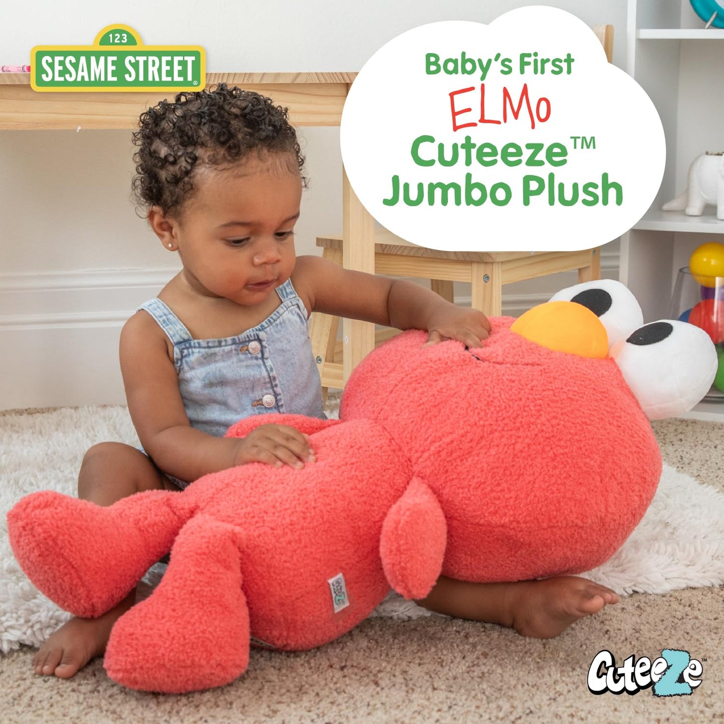 Elmo Jumbo Stuffed Animal for 1 Year Olds