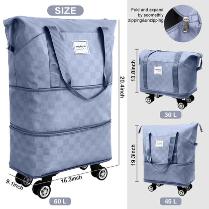 Expandable Rolling Duffel Bag with Wheels