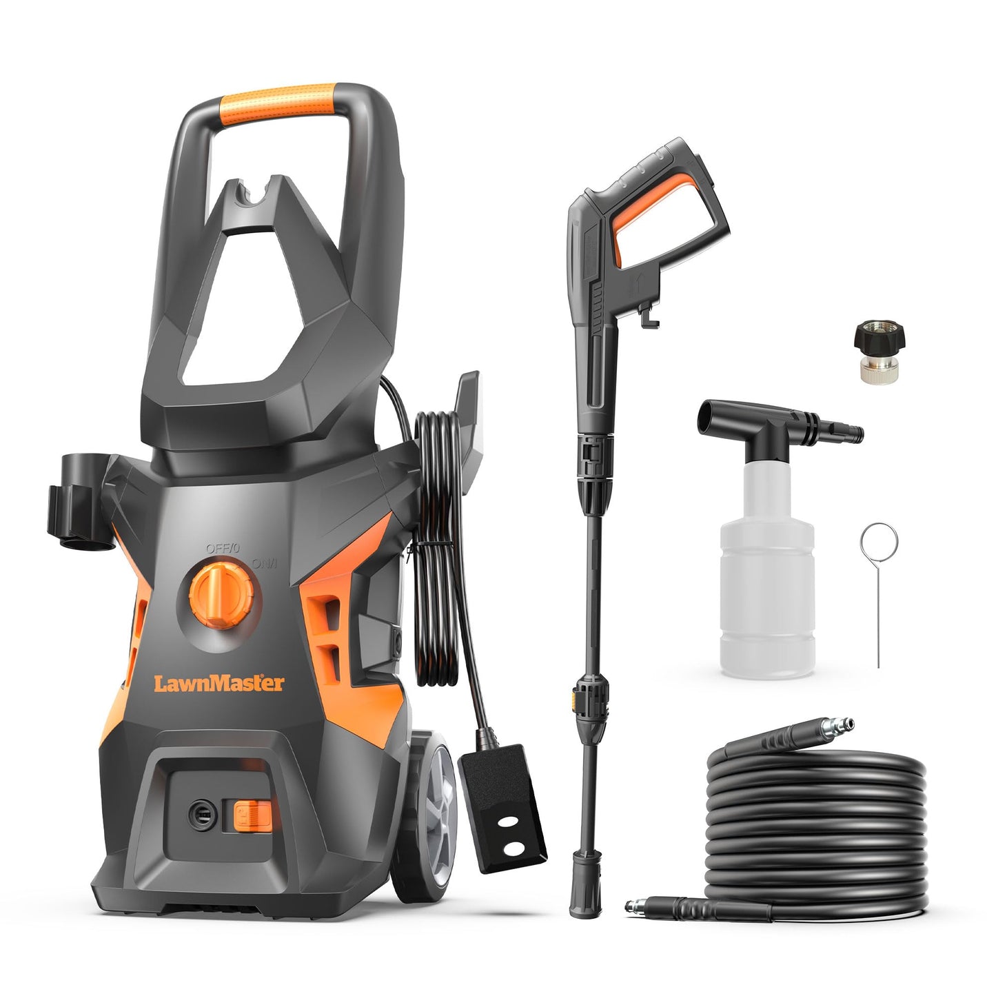 LawnMaster Electric Pressure Washer 2100 PSI 1.4 GPM