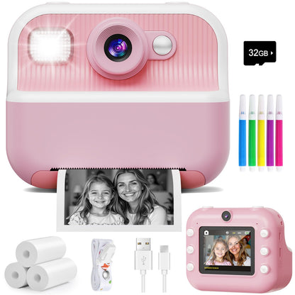 Kids Dual Lens Instant Camera for Ages 3-12