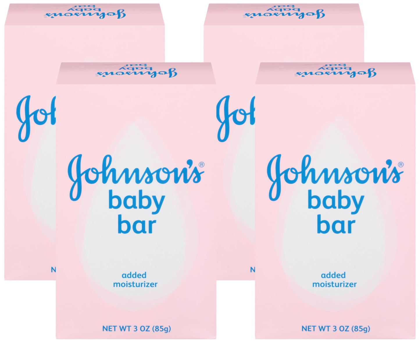 4 Pack Johnson's Baby Soap Bar for Gentle Skin