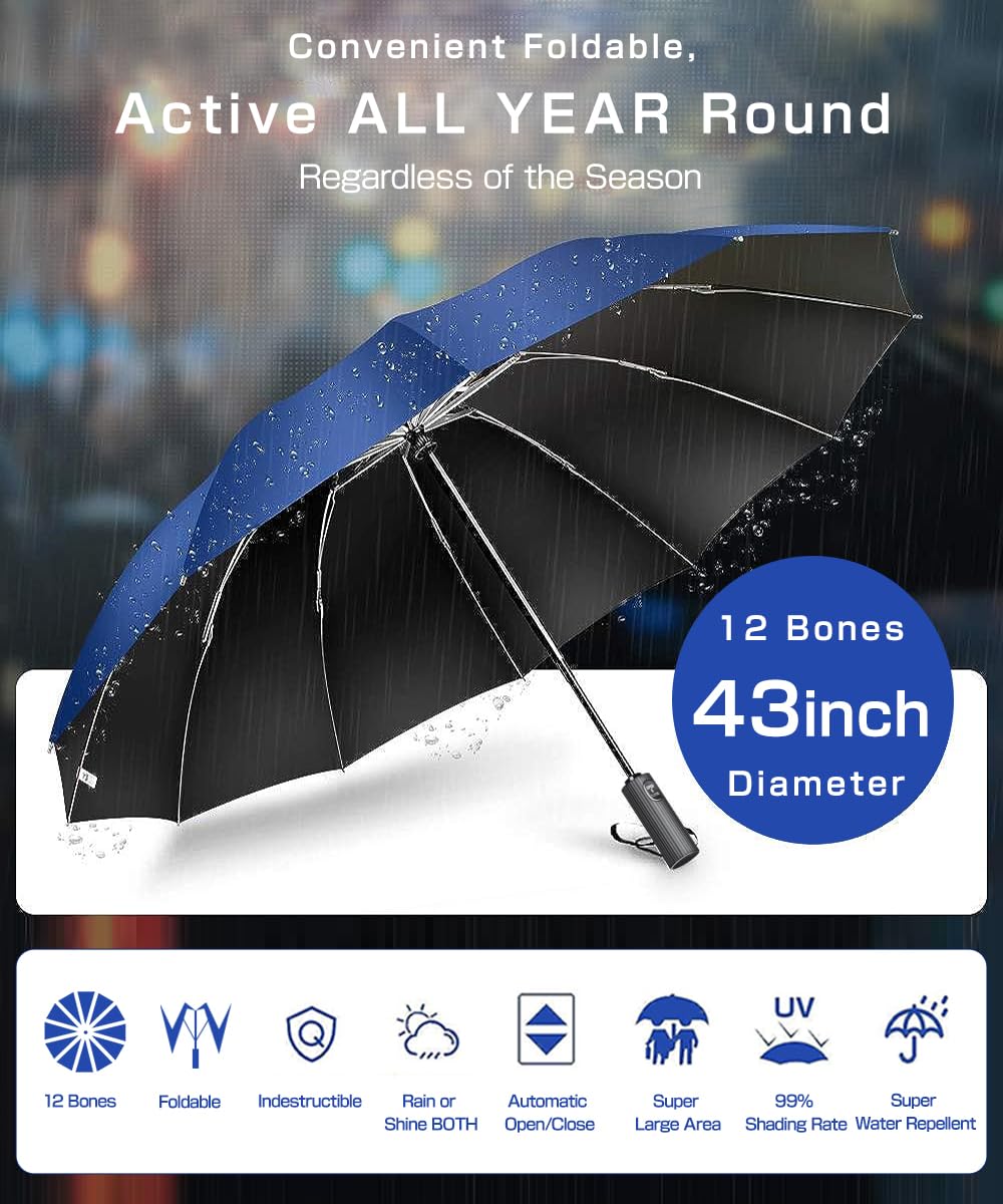 Large Folding Windproof Umbrella