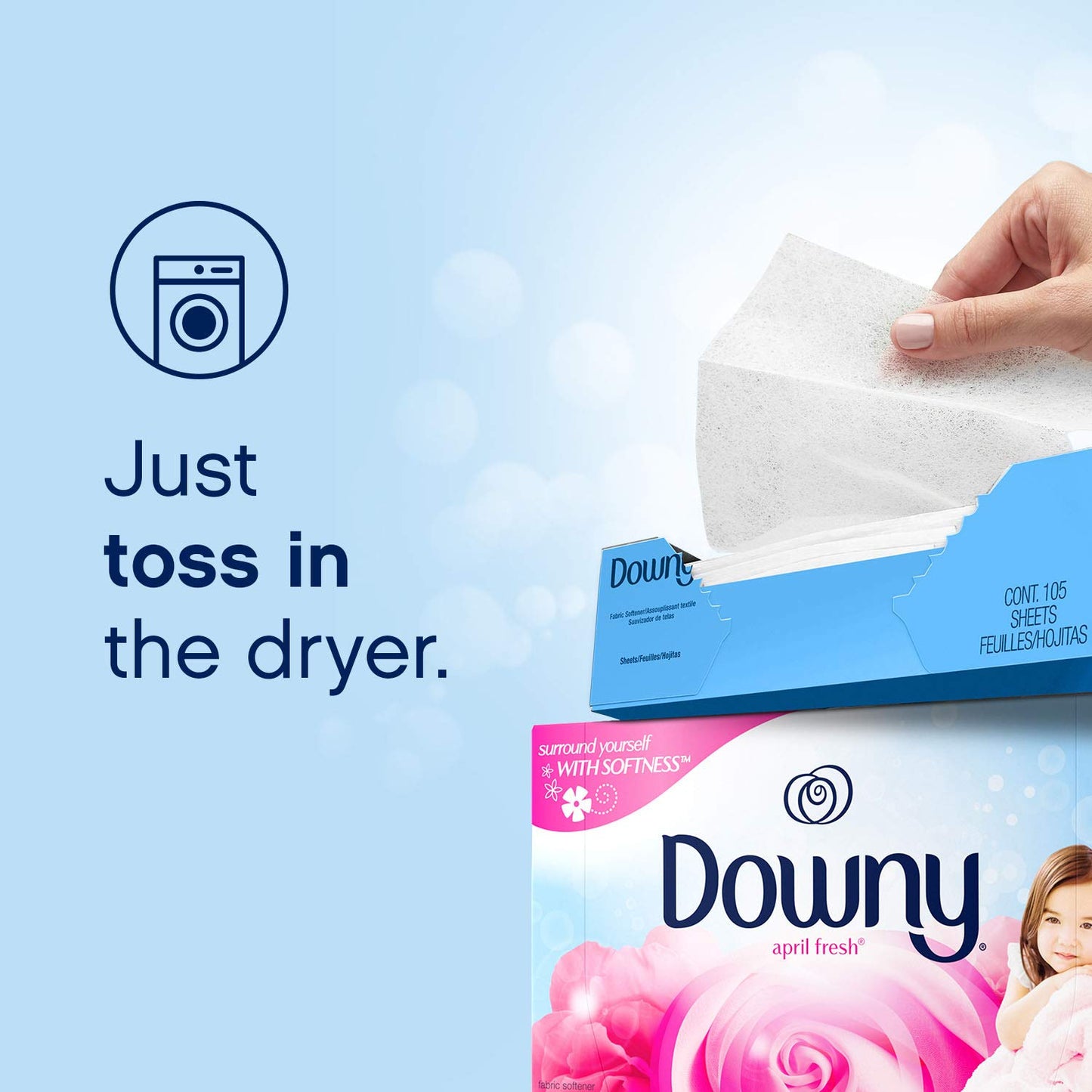 240 Count Downy Dryer Sheets Fabric Softener