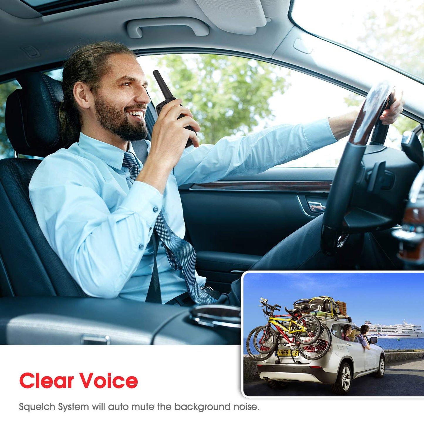Topsung Walkie Talkies Long Range Two Way Radio