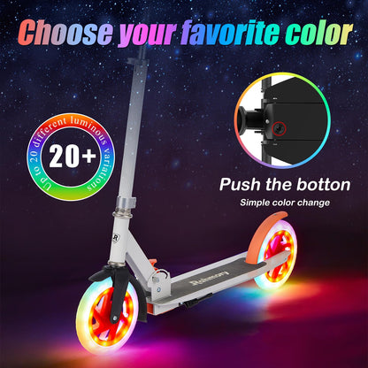 Kick Scooter for Ages 8-12, Foldable Lightweight