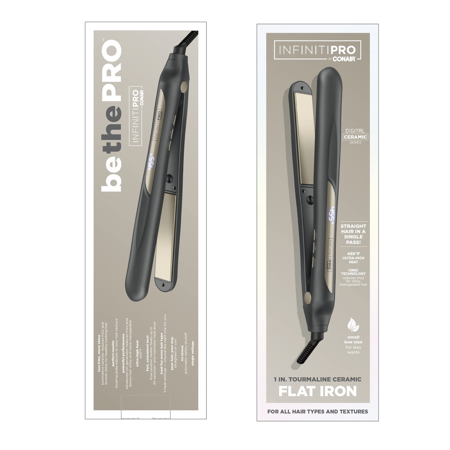 Conair Tourmaline Ceramic Flat Iron, 1-Inch