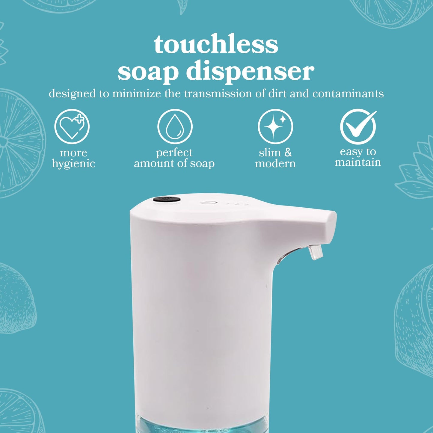 Touchless Rechargeable Soap Dispenser for Kitchen