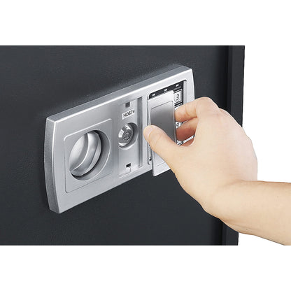 Compact Steel Safe Box for Money and Jewelry