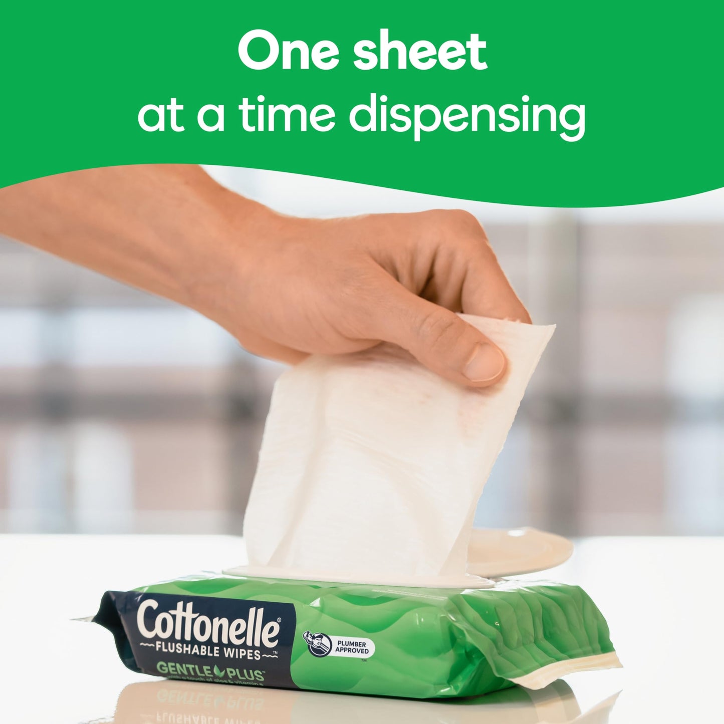 Cottonelle GentlePlus Flushable Wipes with Aloe