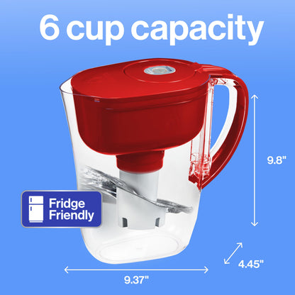 Brita Water Filter Pitcher, 6-Cup BPA Free